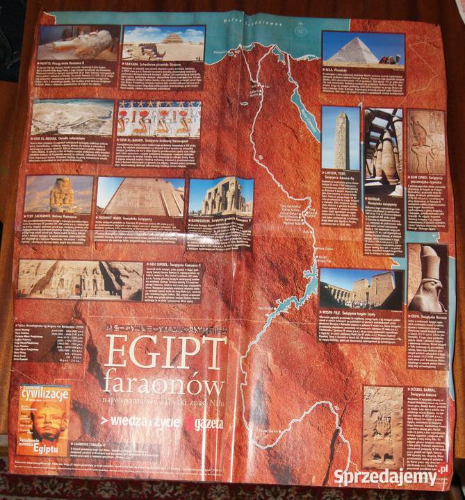 Plakat Egipt faraonów Gazeta Wyborcza lubelskie Parczew