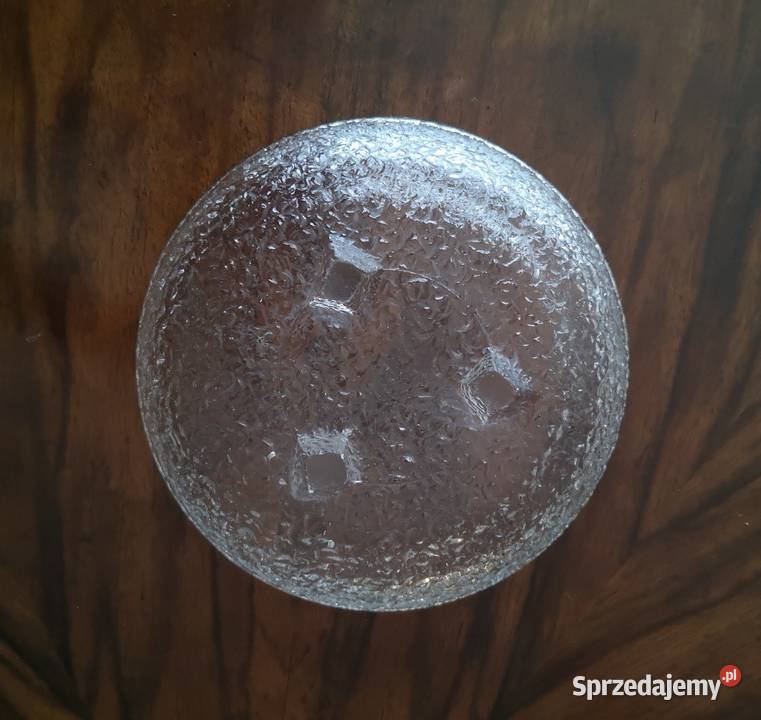 Unikatowa mała szklana patera z lat 6070 Katowice sprzedam