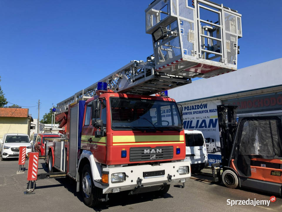 Man L 2000 MAN 15280 Straż pożarna drabina MAN dolnośląskie Syców sprzedam