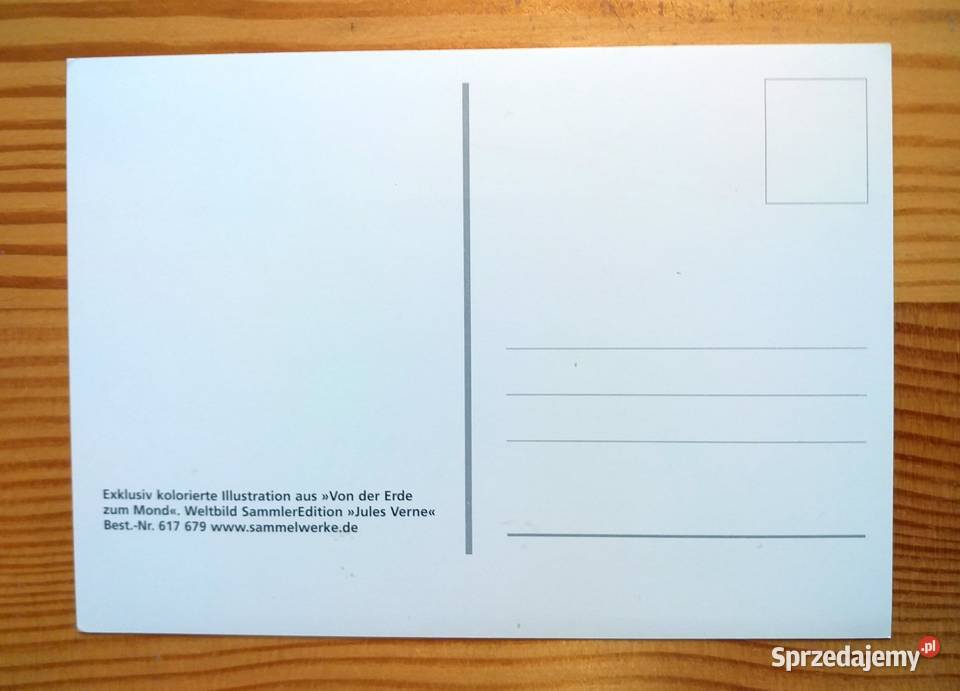 Z ZIEMI NA KSIĘŻYC OKŁADKA KSIĄŻKI JULES VERNE Piszczac sprzedam