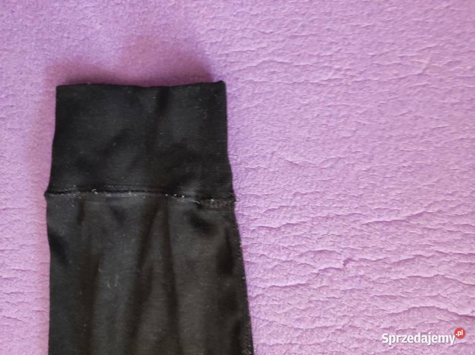 hm spodnie getry czarne sportowe casual legginsy