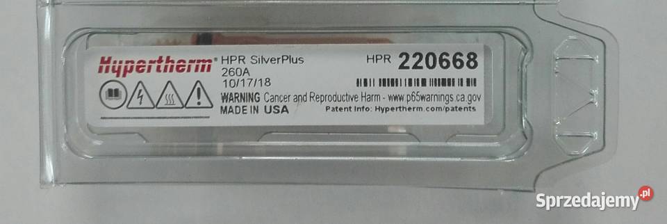 Elektroda HPR 260A SilverPlus Hypertherm kat Dzierżoniów