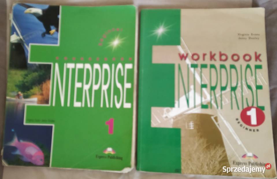 Książki do nauki angielskiego ENERPRISE kursebook+workbook