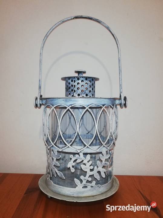Lampion metalowy ogrodowy stan Warszawa