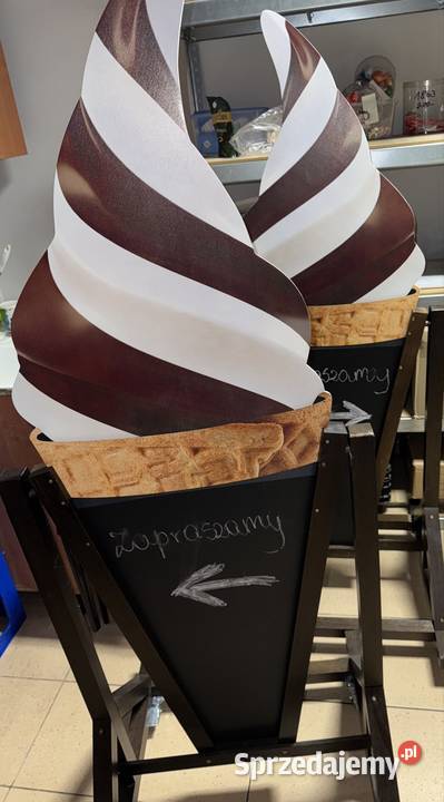 Potykacz stojak reklamowy LODY WŁOSKIE mazowieckie Mińsk Mazowiecki