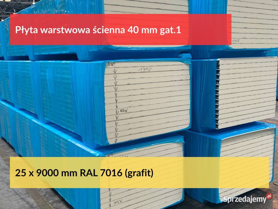 Płyta warstwowa ścienna 40 mm gat1 płyta Puszczykowo