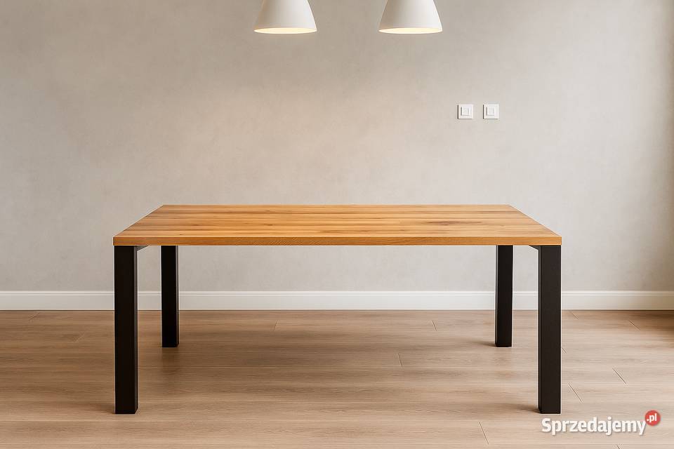 Stół Dębowy LOFT 100 Lite Drewno Różne Wymiary 90cm Kraków