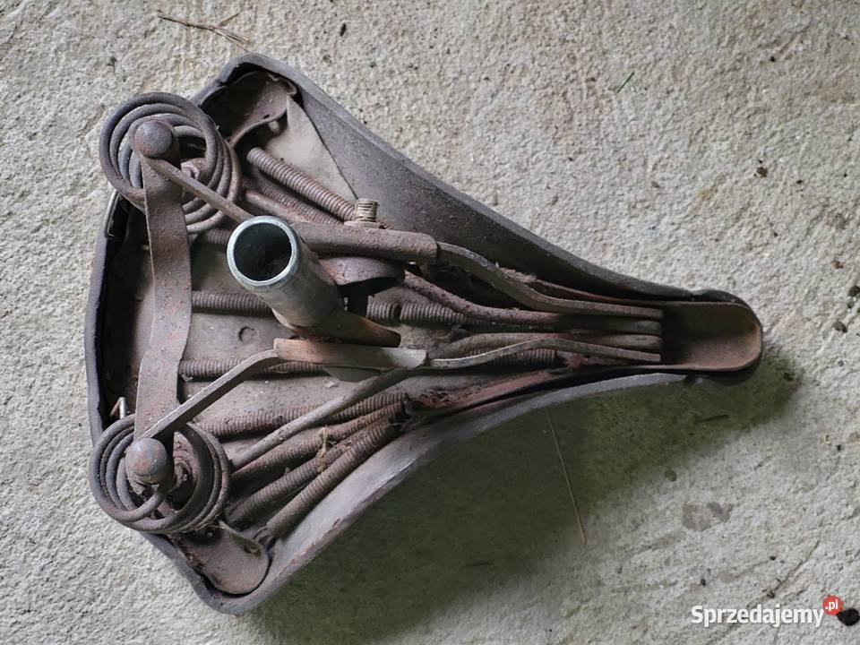 Siodełko rowerowe skórzane Antyk śląskie Gliwice