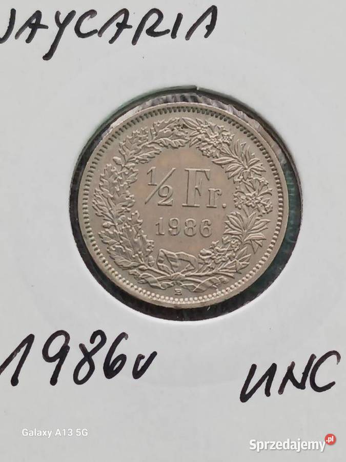 12 Franka Szwajcaria 1986 UNC Konin