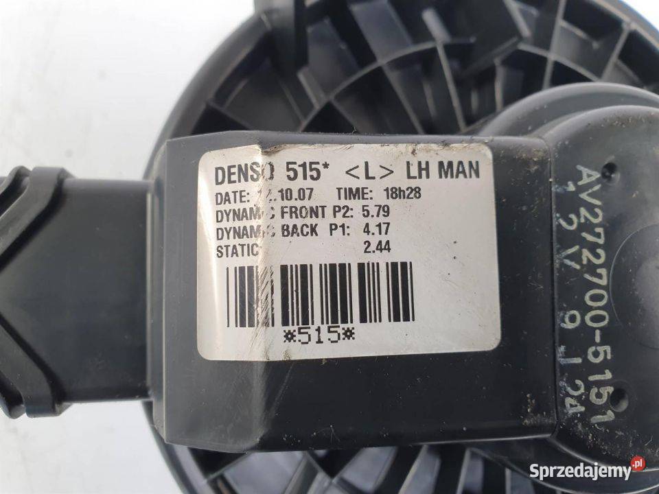 WENTYLATOR KABINOWY TOYOTA AURIS AV2727005151 sprzedam