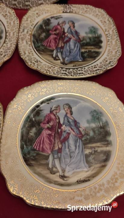 ANGIELSKA PORCELANA KOSTNA ZE SCENKAMI