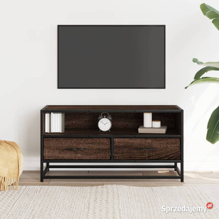 Szafka pod telewizor brązowy dąb 80x345x40 mazowieckie Warszawa