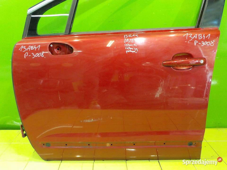 PEUGEOT 3008 I 11r 5D drzwi lewe przod Suków