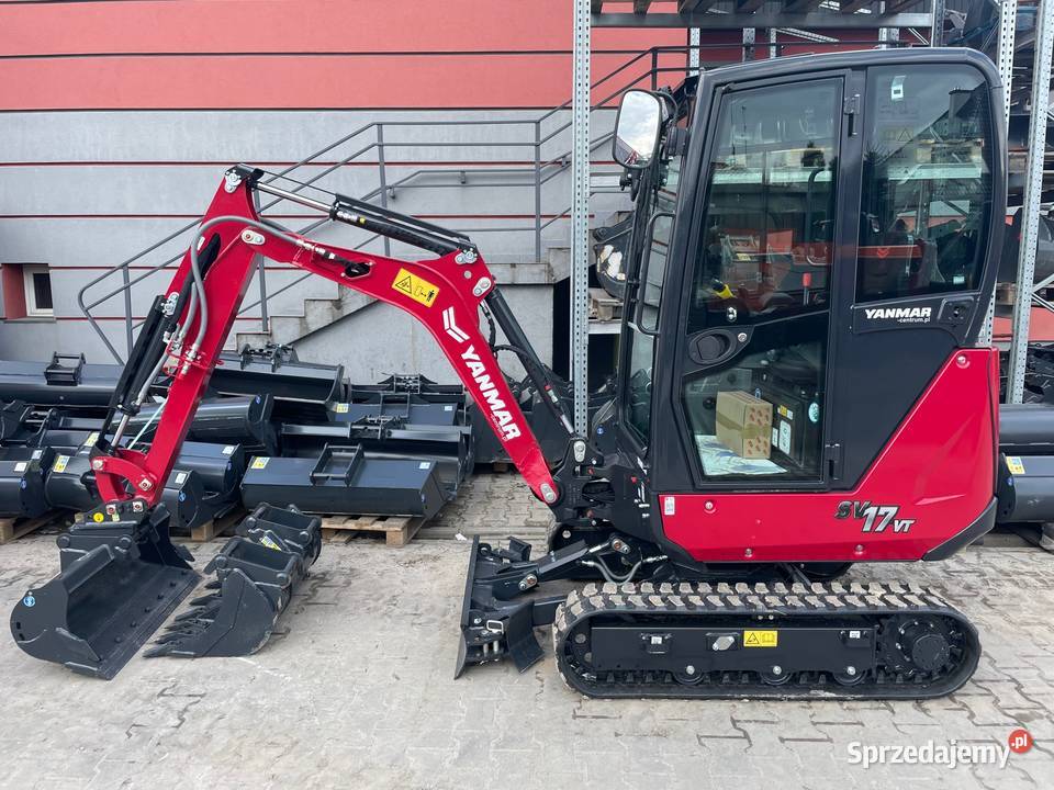 Nowa minikoparka YANMAR SV17VT SV17 RED Premium Łódź