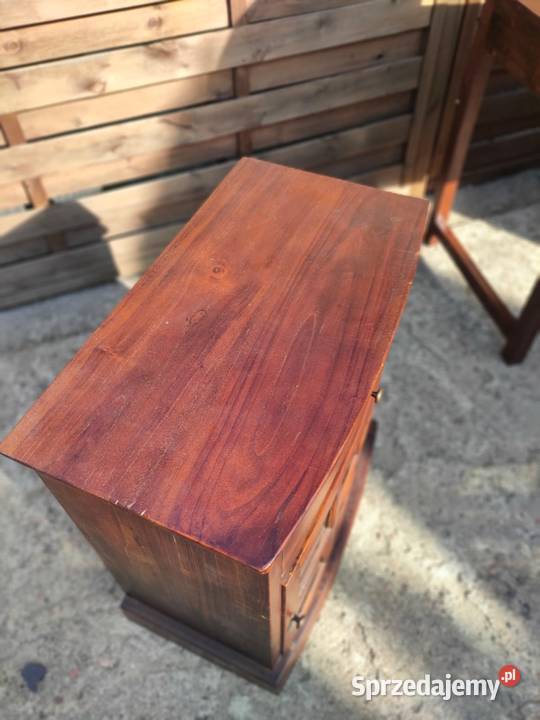 Witryna szafka barek drewniana drewno kolonialna Warszawa