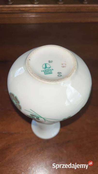 Wazon syg Lubiana Made in Poland Biała porcelana Porcelana i szkło Porcelana i szkło Gdańsk