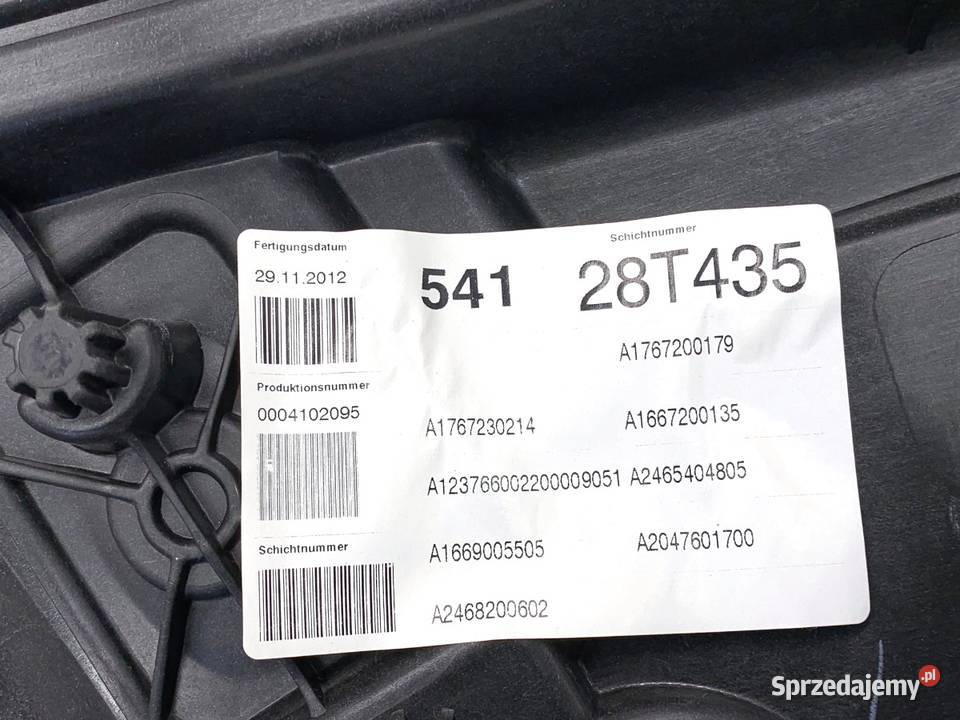 PODNOŚNIK SZYBY LEWY PRZÓD MERCEDES W176