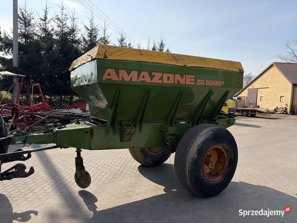 Rozsiewacz Siewnik wapna Amazone ZG 5000 taśma 5 Myszyniec