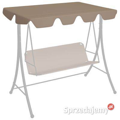 vidaXL Zadaszenie do huśtawki ogrodowej taupe Warszawa