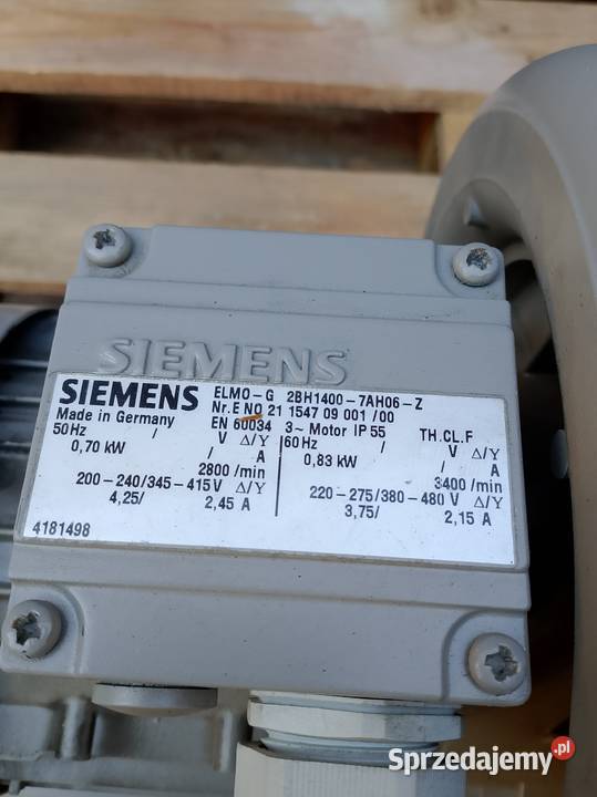 Pompa boczno kanalowa Siemens Produkcja Nowy Tomyśl