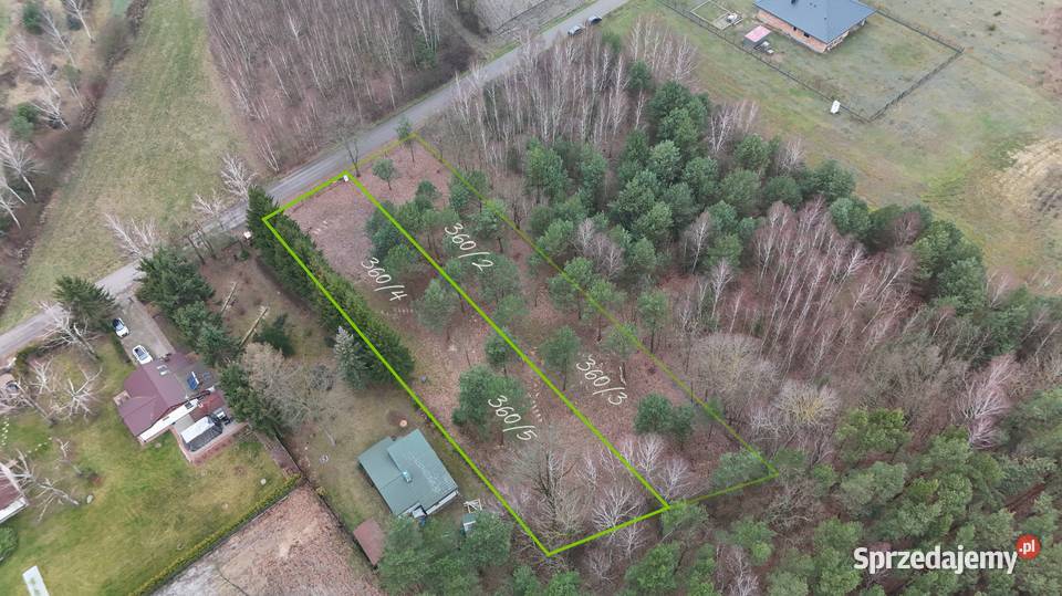 Działka budowlana lesie 1520 m prąd woda Sufczyn Grunty i działki