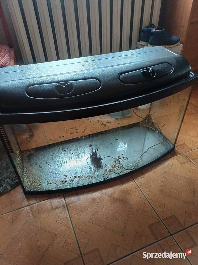 Sprzedam akwarium 112 litrów z pokrywą 80x35x40 Akwarystyka Wejsce sprzedam
