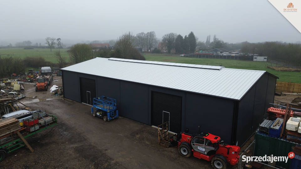 Hala 450 m2 stalowa produkcyjna magazyn warsztat wielkopolskie Biskupice Ołoboczne