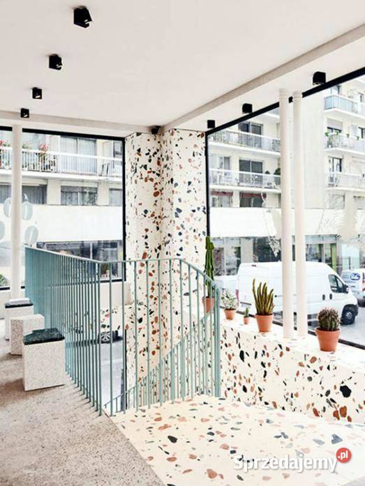 Płytki na schody LASTRIKO Terrazzo Straciatella Podłogi i schody Łask