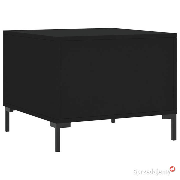 Stolik kawowy czarny 50x50x40 materiał Warszawa