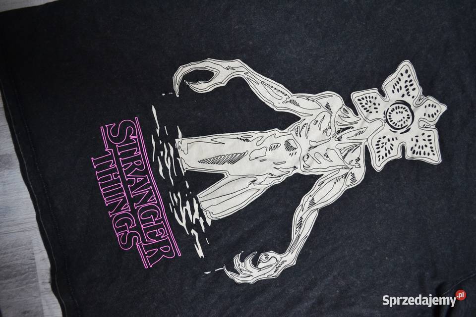 Cropp Koszulka Stranger Things szara S M Płock
