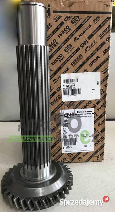 5137549 WAŁEK SKRZYNI BIEGÓW Z ZĘBATKĄ Z34 CNH Wichrów