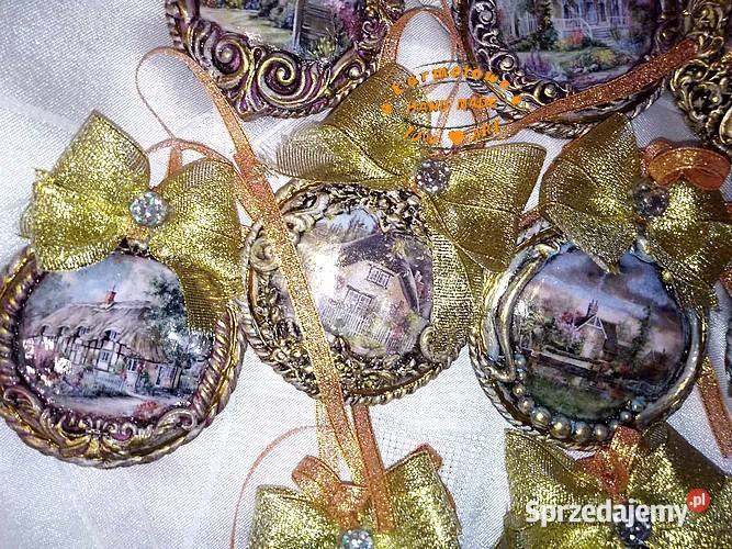 Ozdoby choinkowe komplet 10 medaliony bombki mazowieckie sprzedam