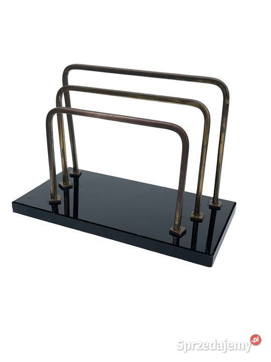 Listownik art dco bauhaus stojak na listy szkło