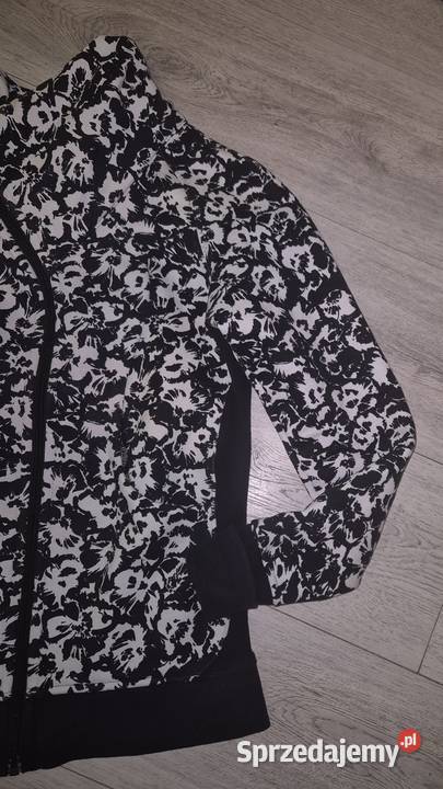 Bluza damska kwiaty Lululemon cozy czerń i biel Łódź
