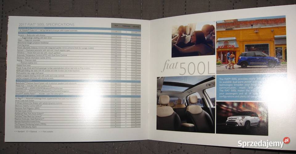 FIAT 2016 prospekt katalog Kępice sprzedam