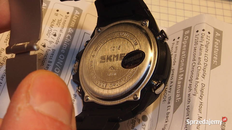Zegarek naręczny Skmei 1016 instrukcja Zegarki Tychy