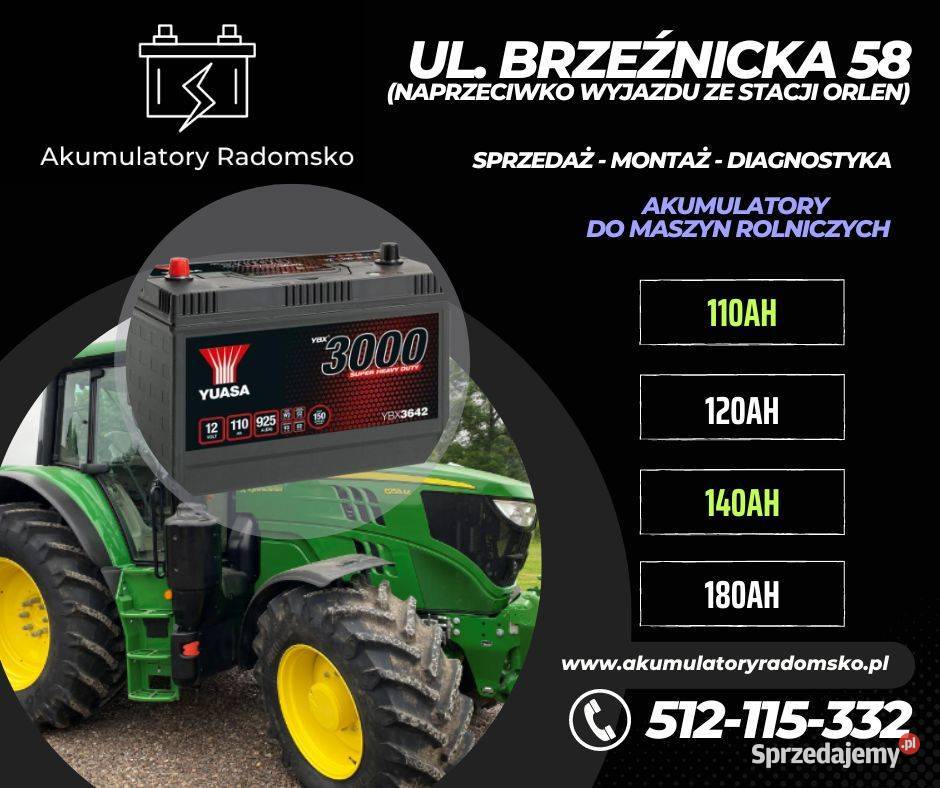 Akumulator FURYA 180Ah 1000A LEWY PLUS Akumulatory Radomsko
