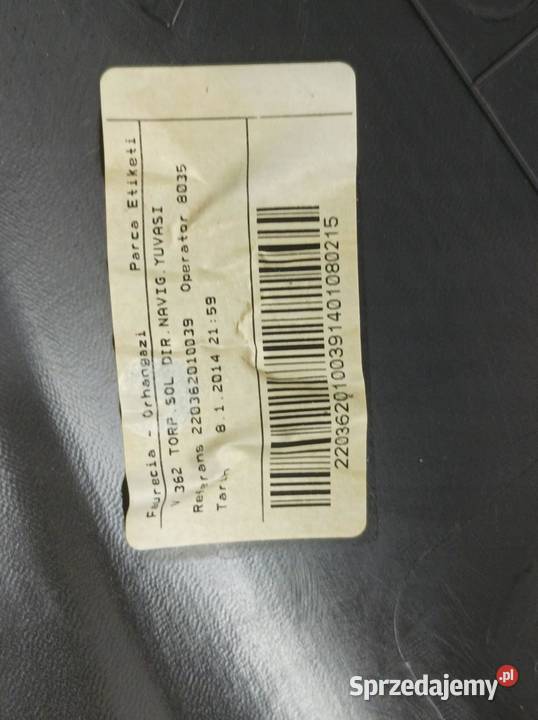OSŁONA DESKI DASZEK WYŚWIETLACZA BK21V045N56 Rok produkcji 2014