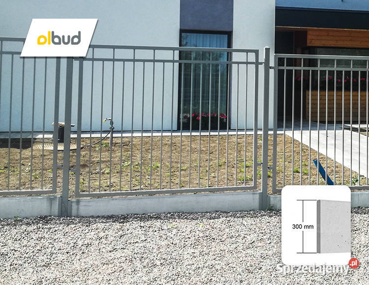 Podmurówka płyta pod ogrodzenie beton gładki 30