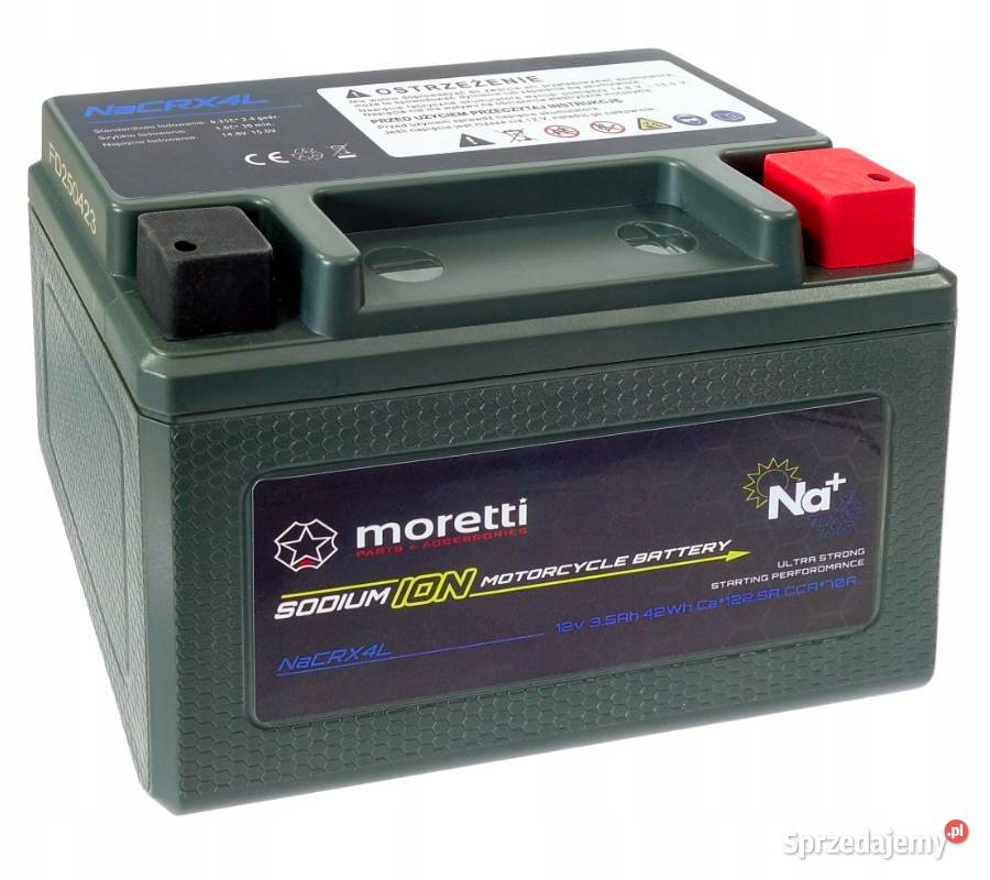 Akumulator Moretti NaCRX4L 12V 35 Ah sodowo Jelcz-Laskowice