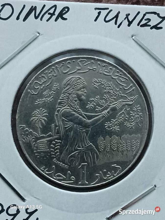 1 Dinar Tunezja 1997 r UNC Konin sprzedam