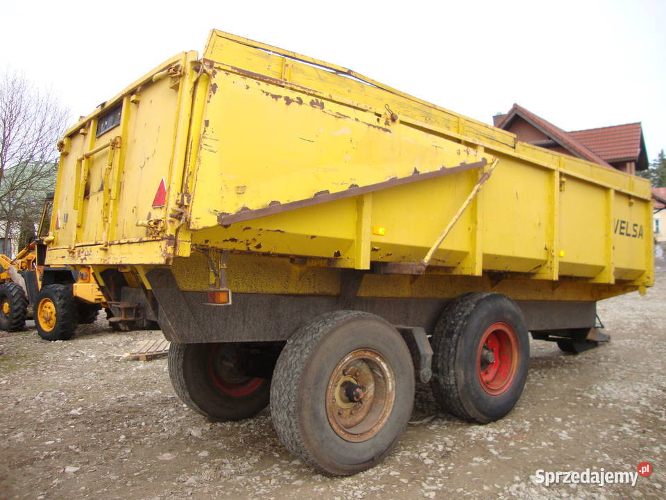 przyczepa Velsa ładowność 12 ton tandem Rolnictwo Czaplinek