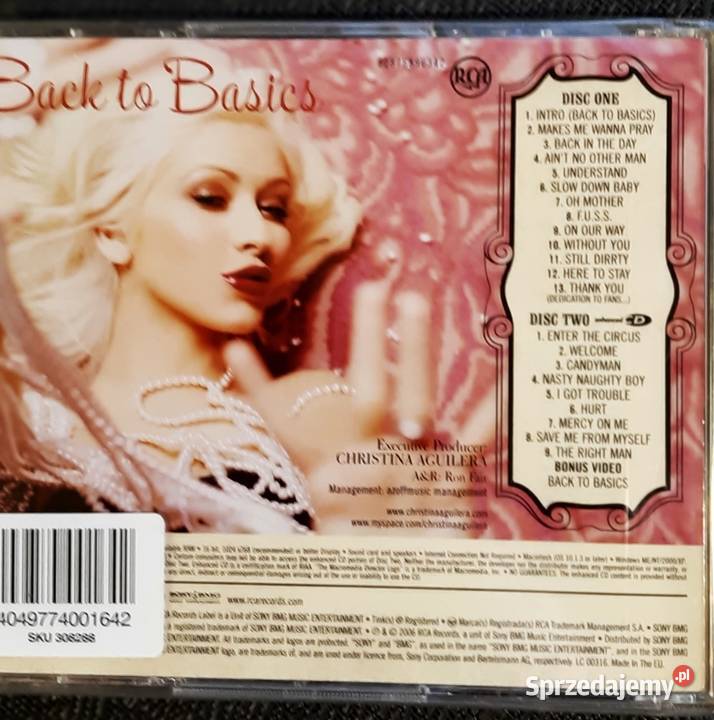 Podwójny Album 2X CD CHRISTINA AGUILERA Back To pop Katowice