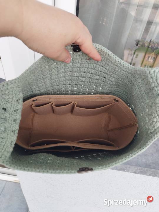 Duża ażurowa torba na ramię z organizerem Dla kobiet Piotrków Trybunalski