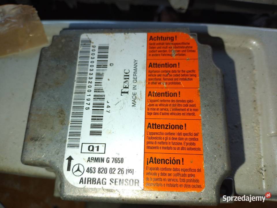 Mercedes g 4638200226 Temic sensor sterowniki g Kocmyrzów