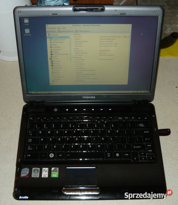 Laptop Toshiba U400 Core 2GHz 2GB Bateria