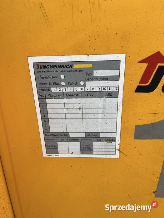Wózek elektryczny Jungheinrich EJC 16 udźwig Pozostałe Tuliszków