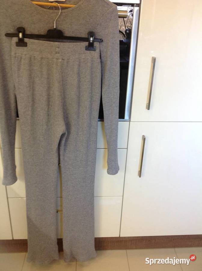 Set Komplet Crop plus Spodnie Damski Just Unique szary/srebrny Pozostałe Nowa Sól