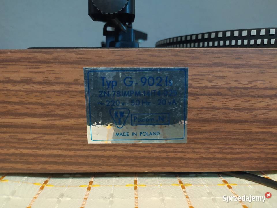 Gramofon Unitra Emanuel egzemplarz