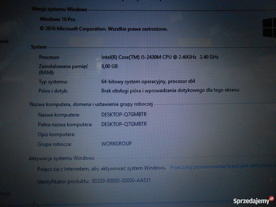 Laptop ASUS X53S błyszcząca Katowice